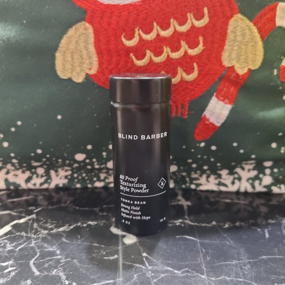 Blind Barber 80 Proof Texturizing Style Tonka Bean Strong Hold Powder 0.5 oz - Picture 2 of 2